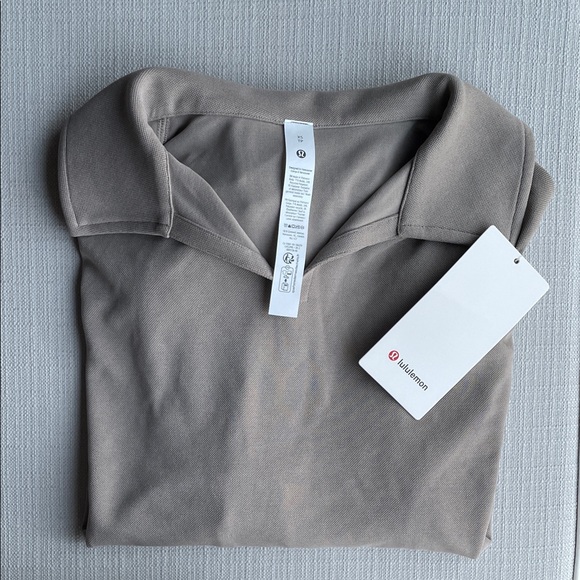 lululemon athletica Tops - NWT lululemon Softstreme Pique Oversized LS Polo - XS - WSHG